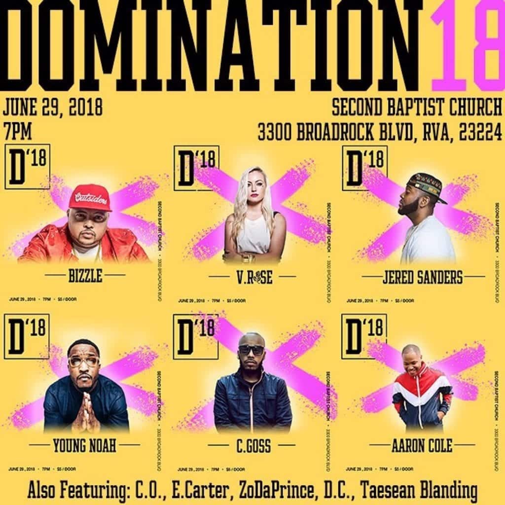 Domination ‘18 In Richmond, VA Hosted By C. Goss | @iamcgoss @trackstarz